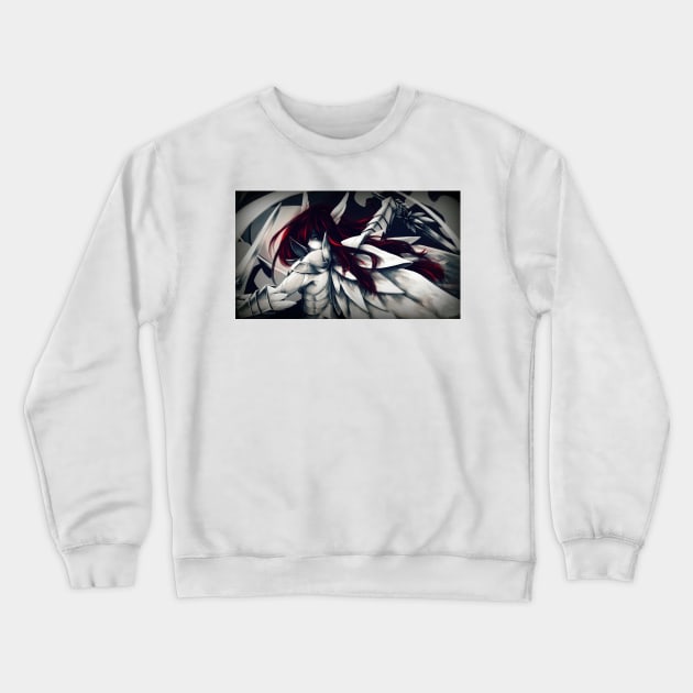 Powerful Mage Erza Crewneck Sweatshirt by HeatherTwn